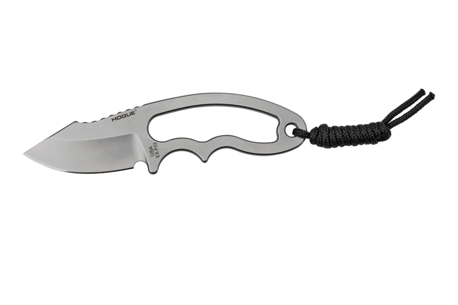 Hogue EX-F03 2.25" Clip Point Tumble Finish Neckknife 35370 4 Hogue EX-F03 2.25" Clip Point Tumble Finish Neckknife 35370 – Image 2