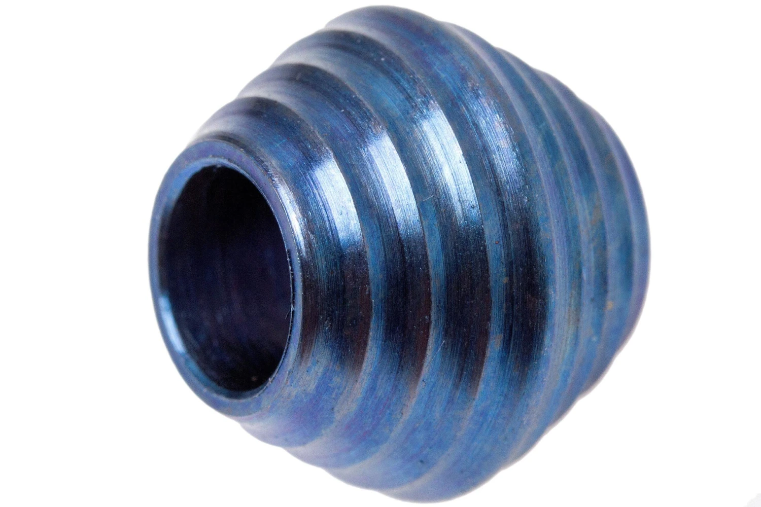 Rick Hinderer Mount Hood Lanyard Bead, Summit Series, Blue Stonewashed Titanium 3 Rick Hinderer Mount Hood Lanyard Bead, Summit Series, Blue Stonewashed Titanium