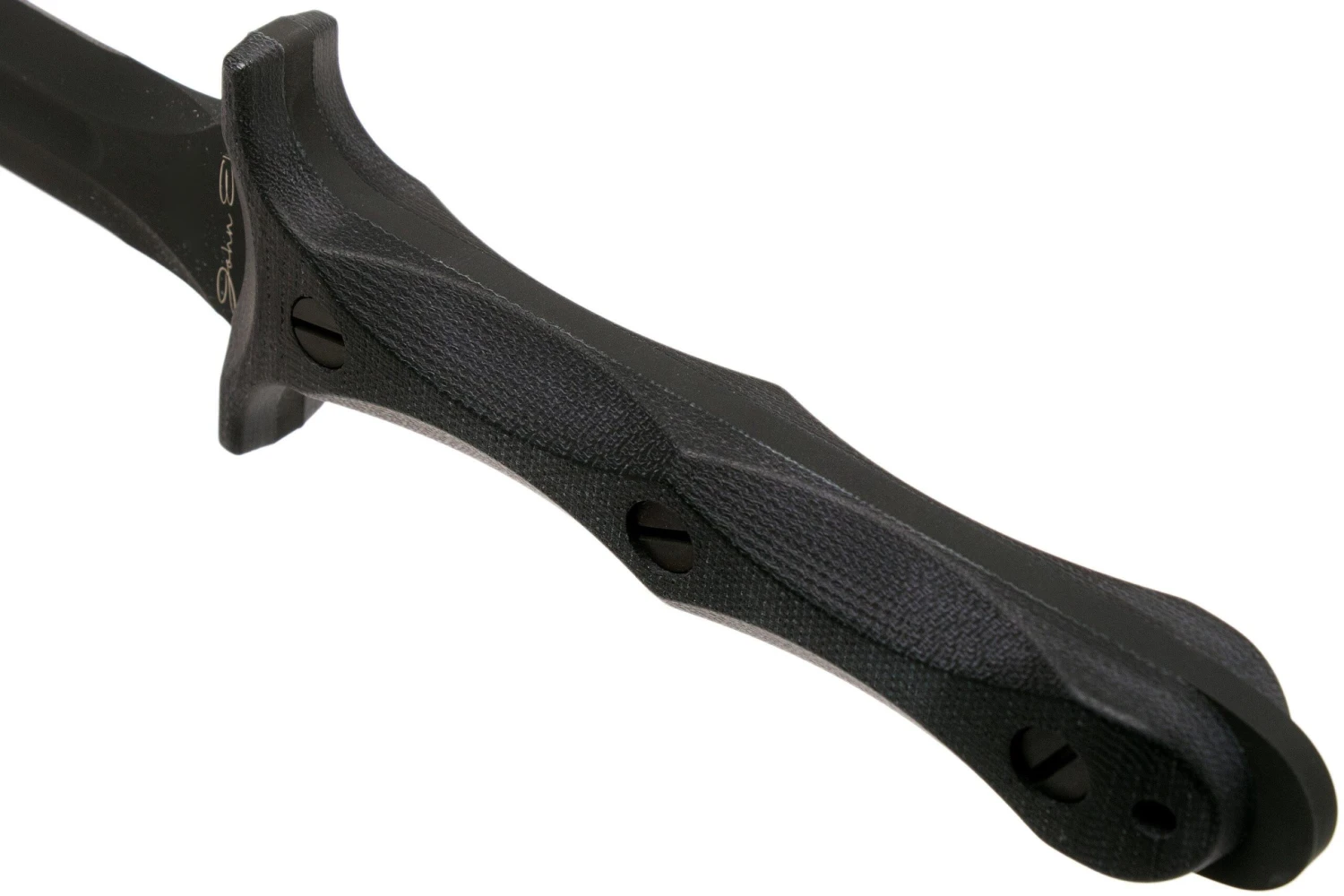 Rick Hinderer EK Dagger O1 Parkerized, Black Micarta Commando Poignard 6 Rick Hinderer EK Dagger O1 Parkerized, Black Micarta Commando Poignard – Image 4