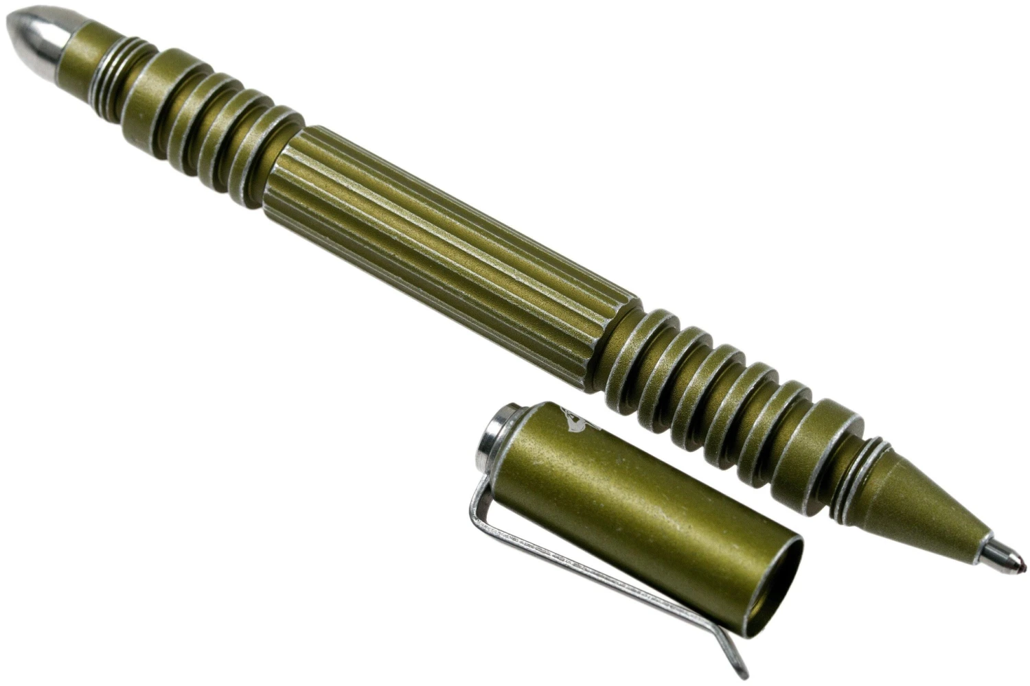 Rick Hinderer Investigator Pen Aluminium Mat Vert Battled, Stylo Tactique 4 Rick Hinderer Investigator Pen Aluminium Mat Vert Battled, Stylo Tactique â Image 2