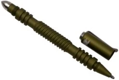 Rick Hinderer Spiral Investigator Pen, Aluminum, Stonewash Matte OD Green, Stylo Tactique -Kai Soldes Boutique HRK INVP S AL MG 03 hinderer