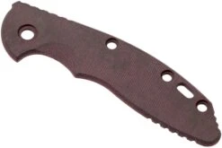 Rick Hinderer XM18 3,5” Plaquette De Manche, Smooth Burgundy Canvas Micarta