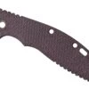 Rick Hinderer XM24 Plaquette De Manche, Textured Burgundy Canvas Micarta