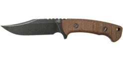Rick Hinderer Ranch Bowie Natural Canvas Micarta, Battle Black, Couteau Bowie