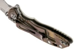 Rick Hinderer XM18 3” Wharncliffe CPM 20CV Stonewash, Bronze, Translucent G10, Couteau De Poche 13 Rick Hinderer XM18 3” Wharncliffe CPM 20CV Stonewash, Bronze, Translucent G10, Couteau De Poche -Kai Soldes Boutique HRK XM18 3 WCSBTR 05 rick hinderer knives