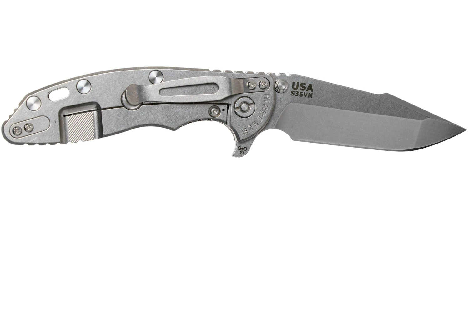 Rick Hinderer XM-18 3.5" Harpoon Spanto S35VN, OD Green G10 Couteau De Poche 4 Rick Hinderer XM-18 3.5" Harpoon Spanto S35VN, OD Green G10 Couteau De Poche – Image 2