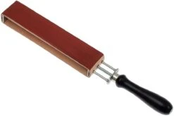 Herold Solingen HS56RI Cuir Ă Rasoir Double-face, Rouge/cuir