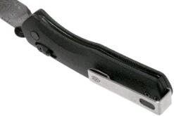 The James Brand The Carter, Black G10, Damascus Couteau De Poche KN108147-00 -Kai Soldes Boutique JAKN108147 00 05 the james brand