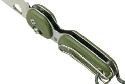 The James Brand The Redstone OD Green, Stainless Serrated KN118169-01 Couteau De Poche -Kai Soldes Boutique JAKN118169 01 08 thejamesbrand