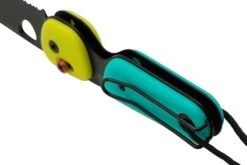 The James Brand The Redstone, Neon, Turquoise PP, Black, Serrated, KN118191-01, Couteau De Poche -Kai Soldes Boutique JAKN118191 01 04 jamesbrand
