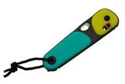 The James Brand The Redstone, Neon, Turquoise PP, Black, Serrated, KN118191-01, Couteau De Poche -Kai Soldes Boutique JAKN118191 01 06 jamesbrand