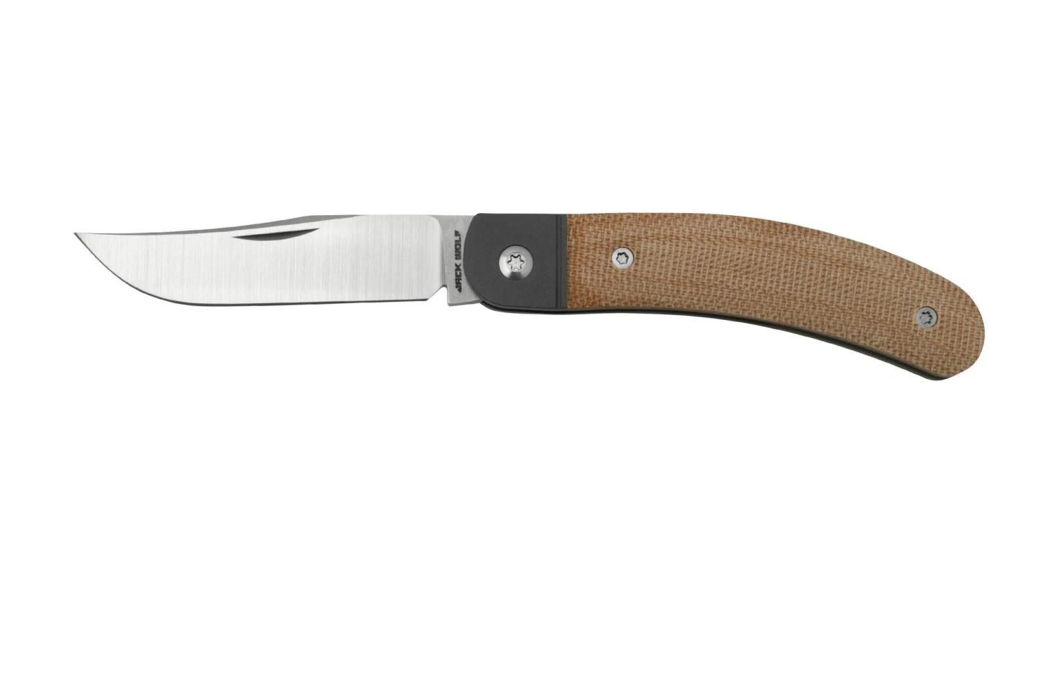 Jack Wolf Javelina Jack, JAVEL-01-NAT, Natural Canvas Micarta, Couteau De Poche Slipjoint 3 Jack Wolf Javelina Jack, JAVEL-01-NAT, Natural Canvas Micarta, Couteau De Poche Slipjoint