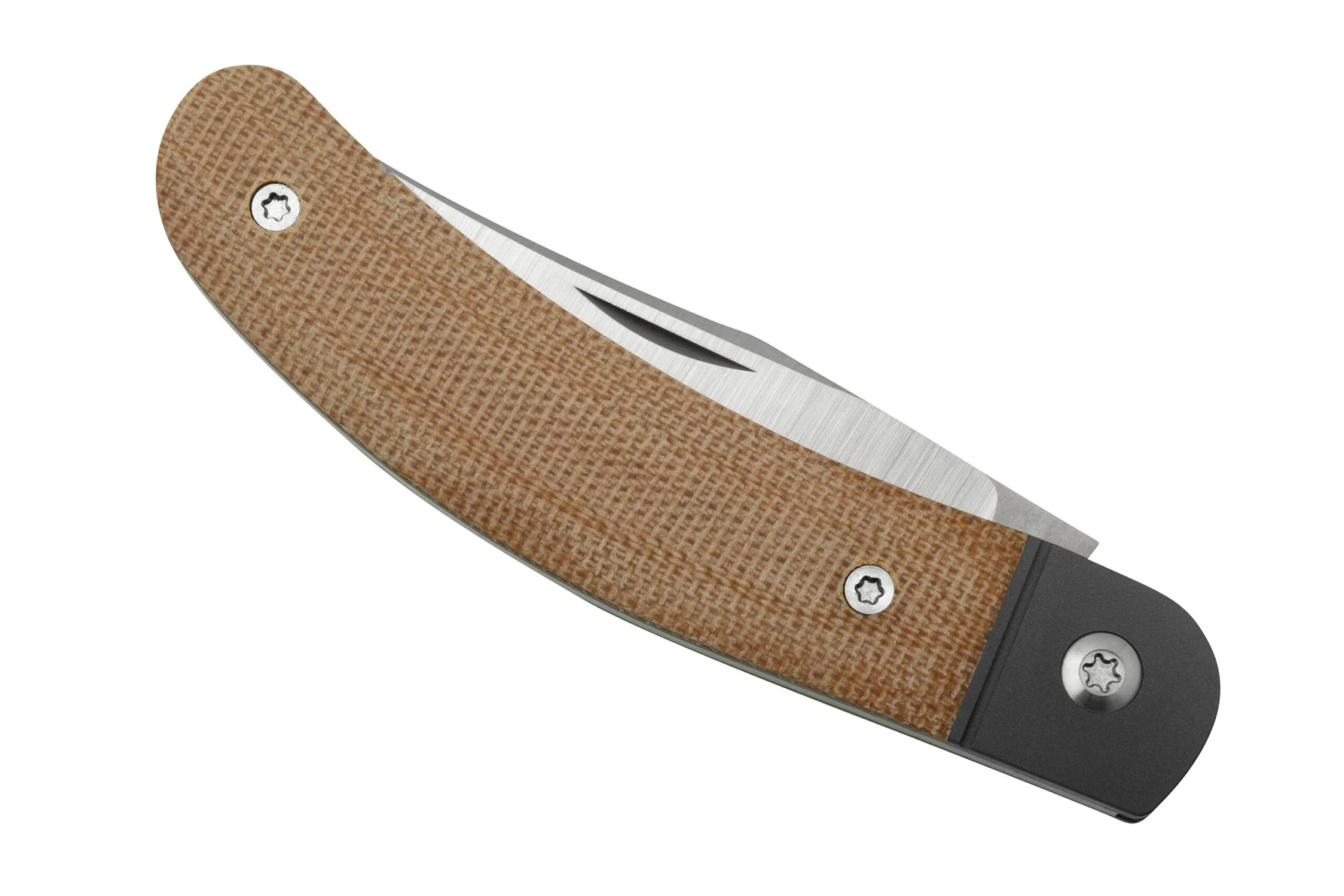 Jack Wolf Javelina Jack, JAVEL-01-NAT, Natural Canvas Micarta, Couteau De Poche Slipjoint 8 Jack Wolf Javelina Jack, JAVEL-01-NAT, Natural Canvas Micarta, Couteau De Poche Slipjoint – Image 6