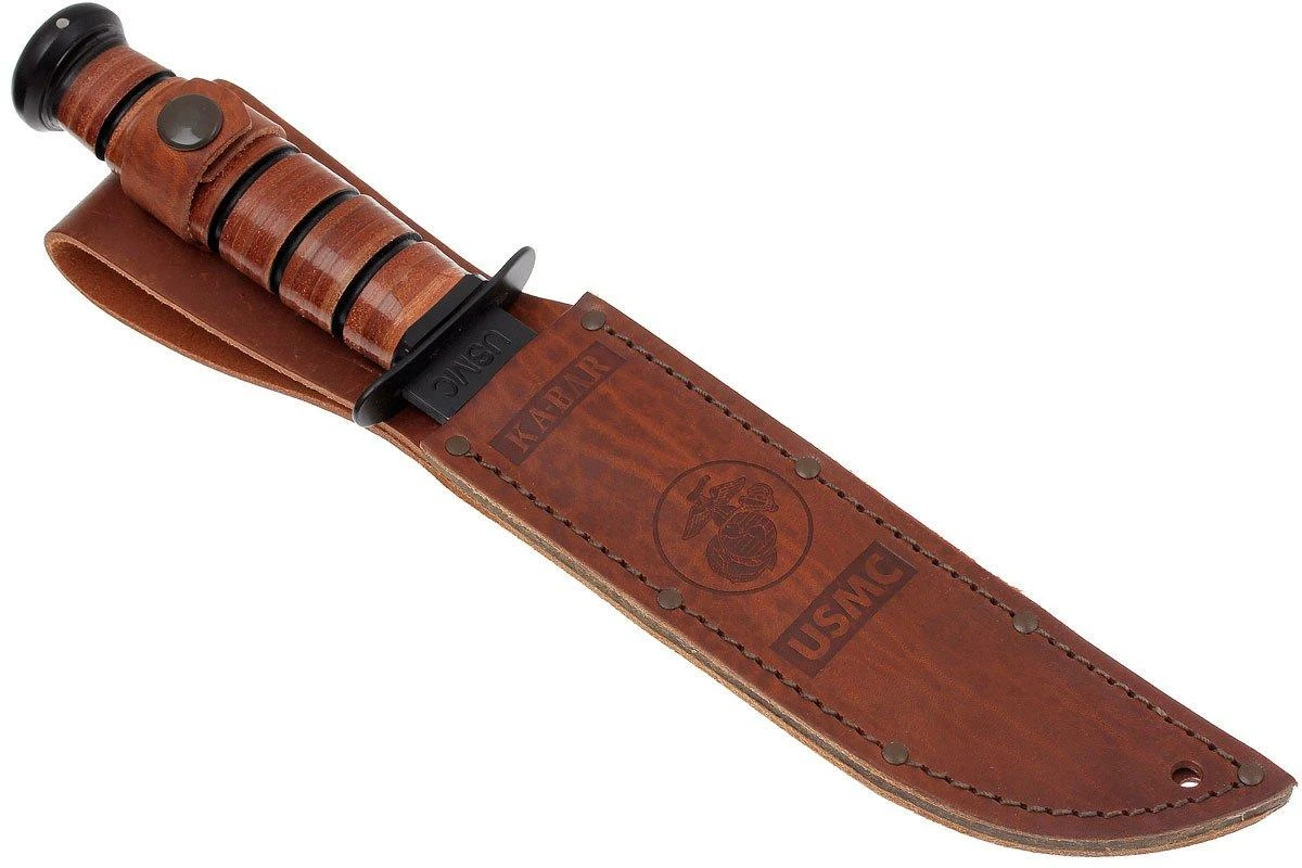 KA-BAR USMC 1217 Plain Edge, Cuir, étui Cuir 8 KA-BAR USMC 1217 Plain Edge, Cuir, étui Cuir – Image 6