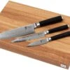Ensemble De Couteaux Kai Shun Classic Trois Pièces Avec Planche à Découper