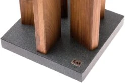 Kai Stonehenge Bloc à Couteaux Aimanté , Granit/noyer, STH-4 -Kai Soldes Boutique KASTH 4 03 kai stonehenge kasth 4 03