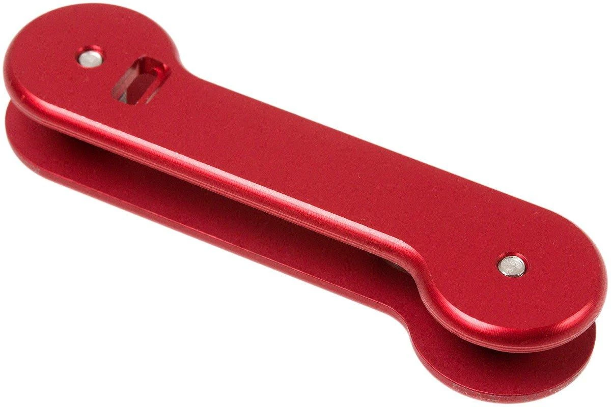 KeyBar Red Anodized Aluminium Outil Porte-clé 4 KeyBar Red Anodized Aluminium Outil Porte-clé – Image 2