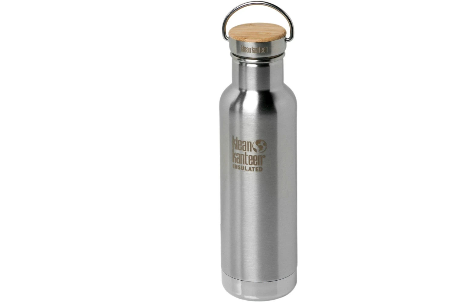 Klean Kanteen Insulated Reflect 600 Ml Bouteille Avec Bouchon En Bambou, Brushed Stainless 3 Klean Kanteen Insulated Reflect 600 Ml Bouteille Avec Bouchon En Bambou, Brushed Stainless