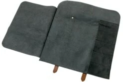 Knivesandtools Serviette à Couteaux En Cuir Utah Black 45x47 10 Knivesandtools Serviette à Couteaux En Cuir Utah Black 45x47 -Kai Soldes Boutique KNKB340141 5 04 knivesandtools