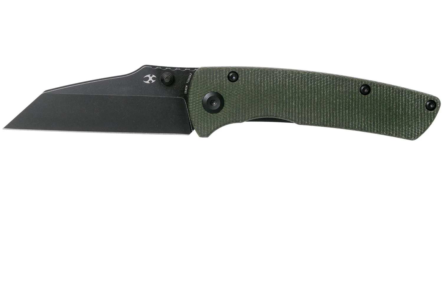 Kansept Main Street T1015A2 Black, Green Micarta Couteau De Poche, Dirk Pinkerton Design 3 Kansept Main Street T1015A2 Black, Green Micarta Couteau De Poche, Dirk Pinkerton Design