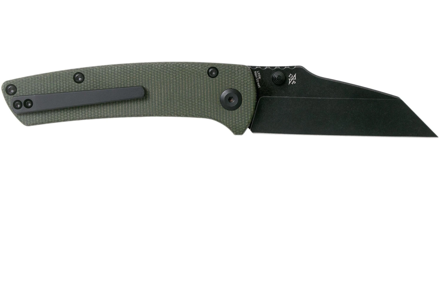 Kansept Main Street T1015A2 Black, Green Micarta Couteau De Poche, Dirk Pinkerton Design 4 Kansept Main Street T1015A2 Black, Green Micarta Couteau De Poche, Dirk Pinkerton Design – Image 2
