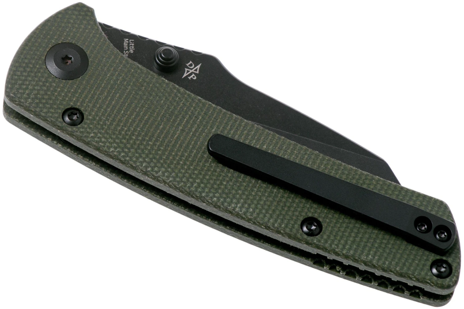 Kansept Main Street T1015A2 Black, Green Micarta Couteau De Poche, Dirk Pinkerton Design 6 Kansept Main Street T1015A2 Black, Green Micarta Couteau De Poche, Dirk Pinkerton Design – Image 4