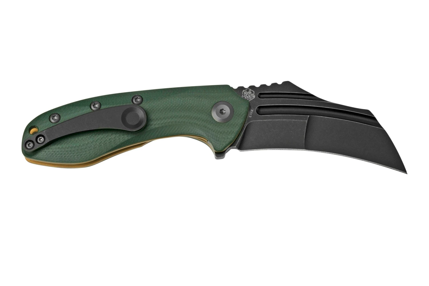 Kansept KTC3, T1031A2 Black, Green G10, Couteau De Poche, Justin Koch Design 4 Kansept KTC3, T1031A2 Black, Green G10, Couteau De Poche, Justin Koch Design – Image 2