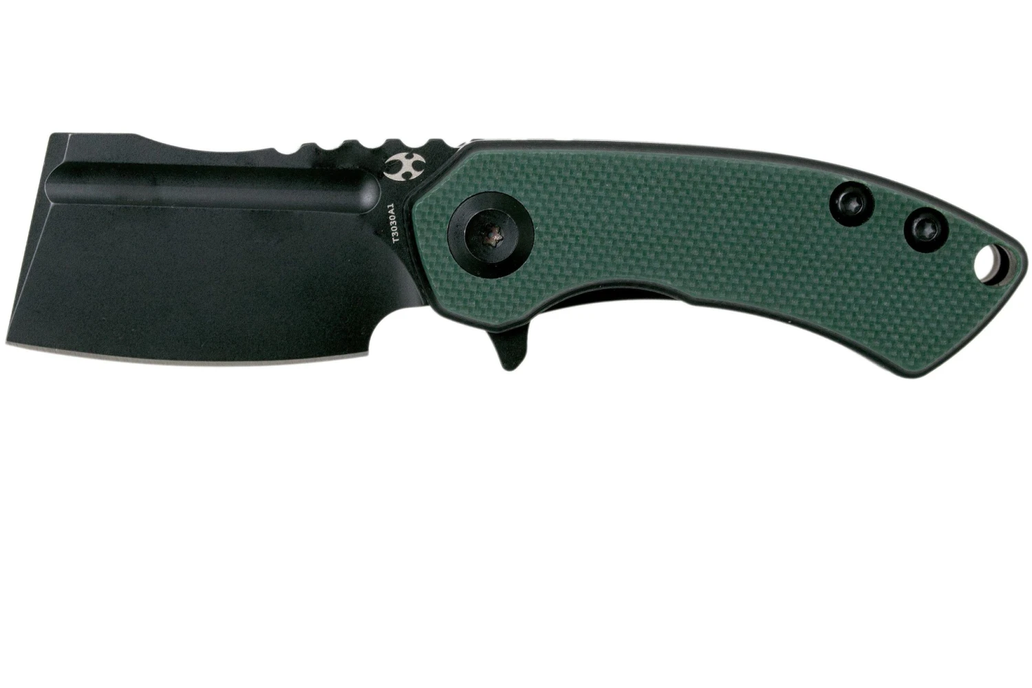 Kansept Mini Korvid T3030A1 Blackwashed, Green G10 Couteau De Poche, Justin Koch Design 3 Kansept Mini Korvid T3030A1 Blackwashed, Green G10 Couteau De Poche, Justin Koch Design