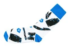 Knivesandtools Regular Socks Blue White SO-01 Chaussettes
