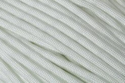 Knivesandtools 550 Paracord Type III, Couleur : White W/ Glow In The Dark, 50 Ft (15,24 M)