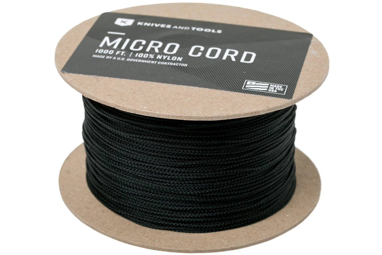 Micro Cord, Noir, 1000 Ft (304,8 Mètres) 3 Micro Cord, Noir, 1000 Ft (304,8 Mètres)