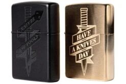 Knivesandtools Zippo Brass Brushed Knife, Bronze, Briquet -Kai Soldes Boutique KTZPBRASSKNIFE 05 zippo knivesandtools