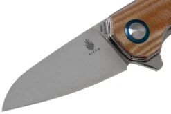 Kizer Lieb V2541N4 Brown Micarta Couteau De Poche, Azo Design -Kai Soldes Boutique KZV2541N4 03 kizer v202109