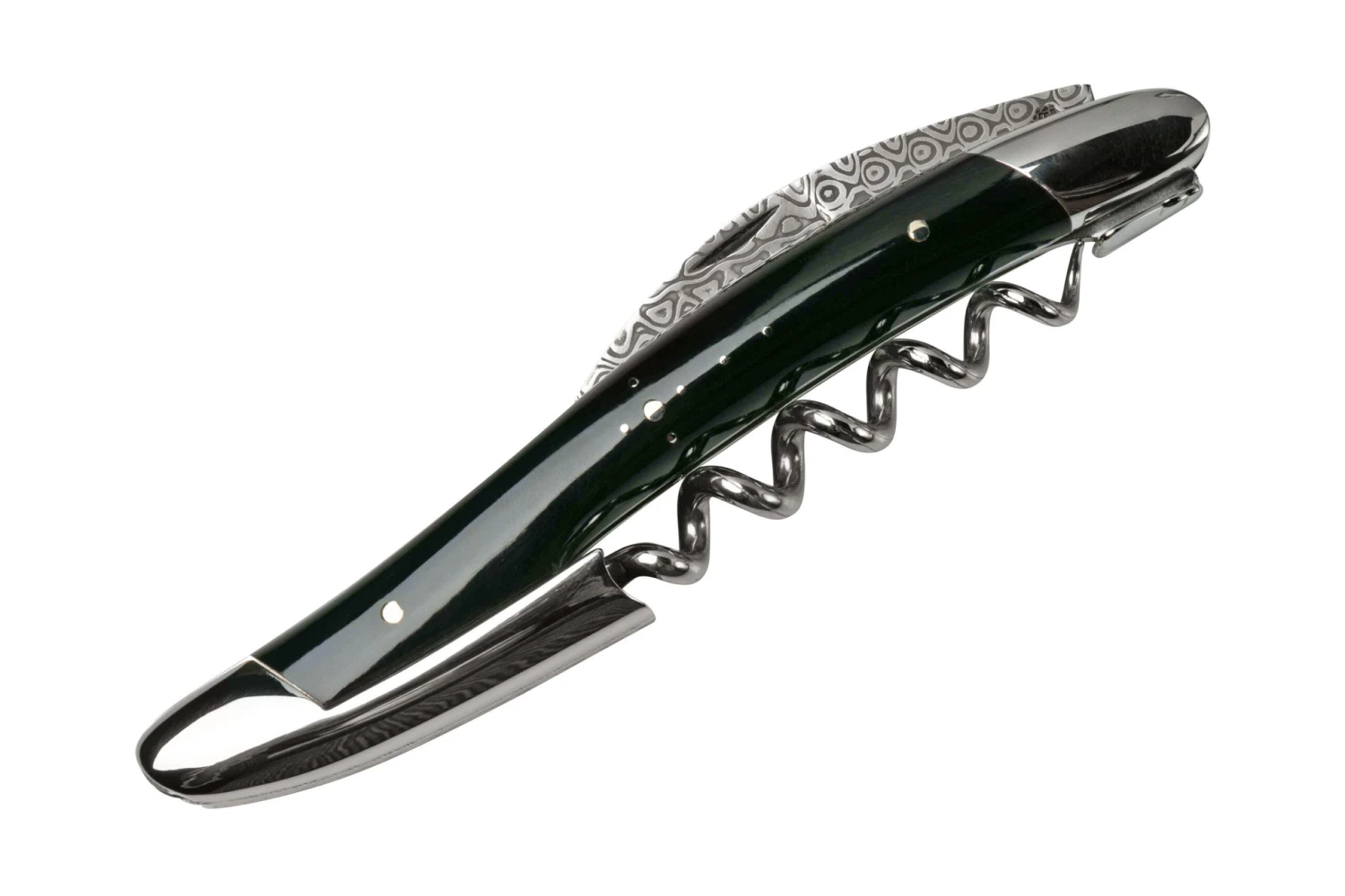 Forge De Laguiole SOMBF Couteau Sommelier Avec étui, Damas, Corne De Buffle 7 Forge De Laguiole SOMBF Couteau Sommelier Avec étui, Damas, Corne De Buffle – Image 5