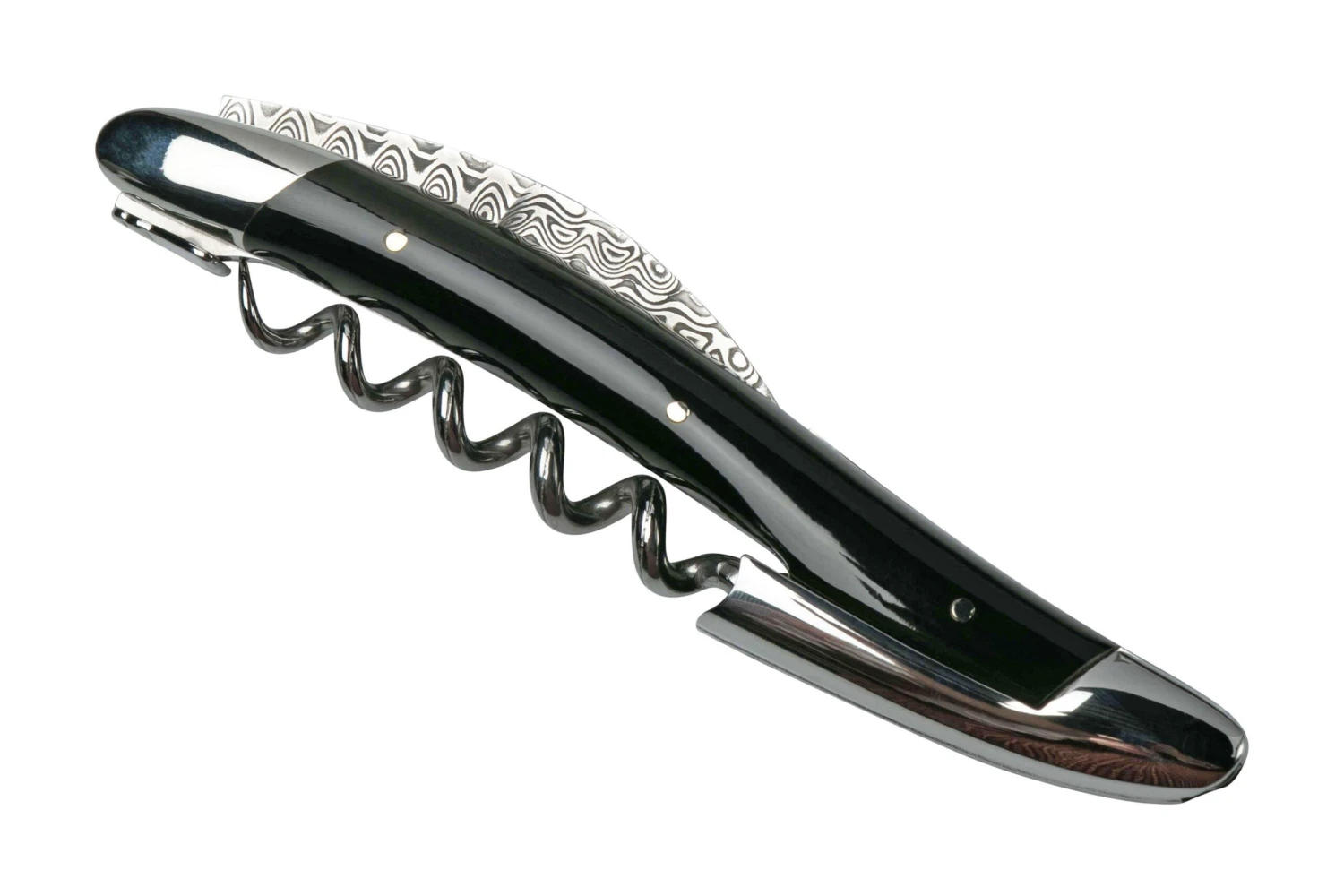 Forge De Laguiole SOMBF Couteau Sommelier Avec étui, Damas, Corne De Buffle 8 Forge De Laguiole SOMBF Couteau Sommelier Avec étui, Damas, Corne De Buffle – Image 6