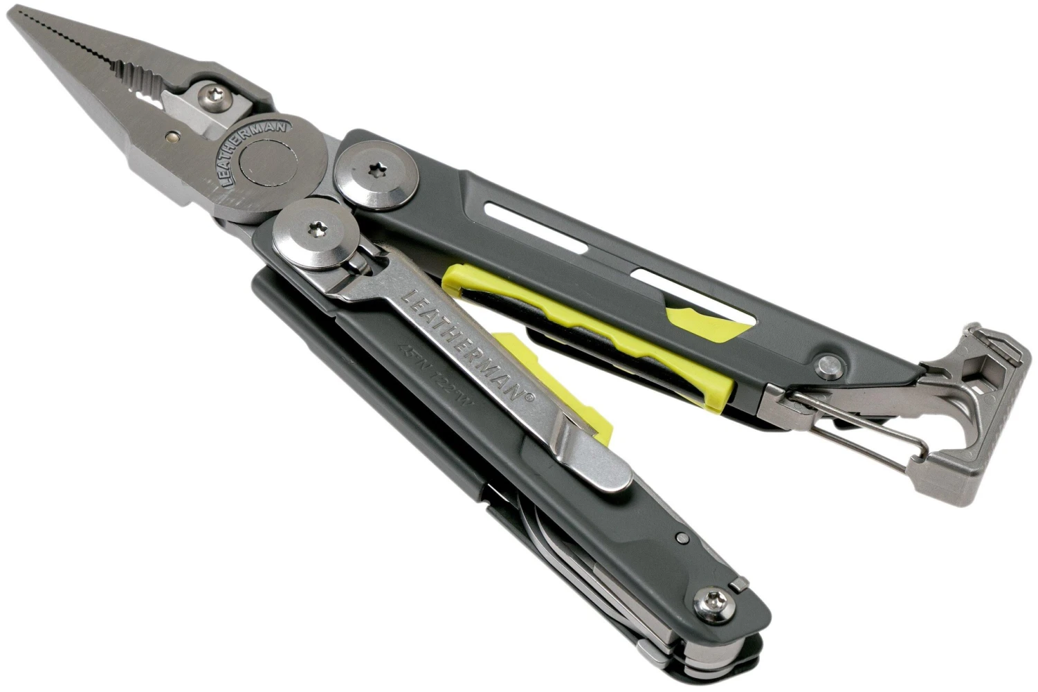 Leatherman Signal Granite Grey Pince Multifonction De Survie 832737, étui Nylon 3 Leatherman Signal Granite Grey Pince Multifonction De Survie 832737, étui Nylon