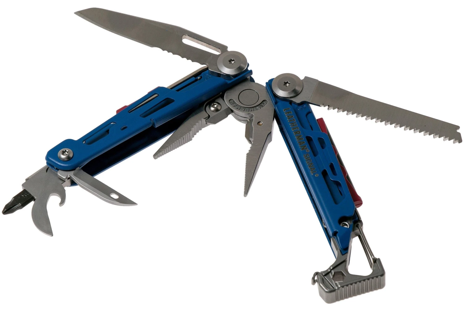 Leatherman Signal Cobalt Blue Pince Multifonction De Survie 832741, étui Nylon 5 Leatherman Signal Cobalt Blue Pince Multifonction De Survie 832741, étui Nylon – Image 3
