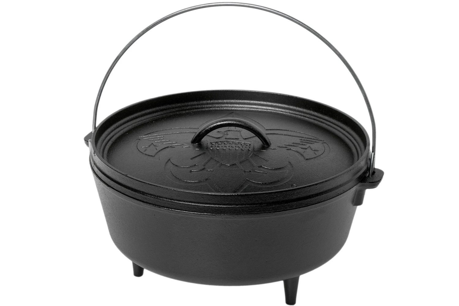 Lodge Camp Dutch Oven Boy Scout Logo L12CO3BS, Volume Environ 5,6 L 3 Lodge Camp Dutch Oven Boy Scout Logo L12CO3BS, Volume Environ 5,6 L