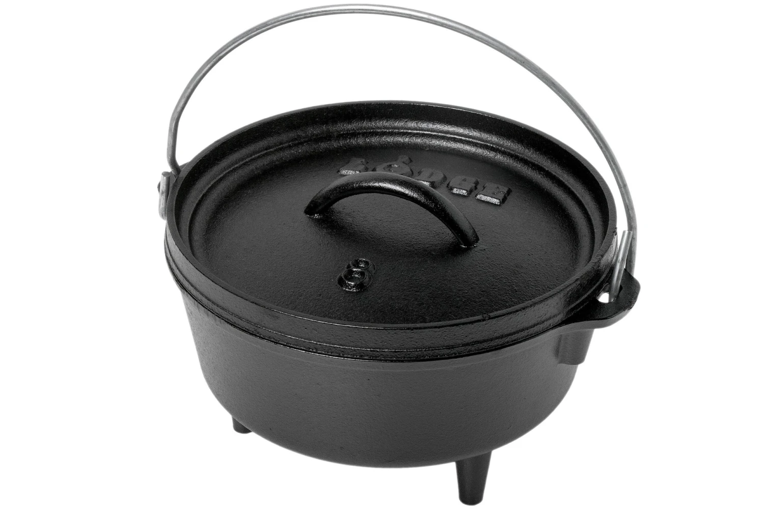 Lodge Camp Dutch Oven Avec Couvercle L8CO3, Volume Environ 1,9 L 3 Lodge Camp Dutch Oven Avec Couvercle L8CO3, Volume Environ 1,9 L