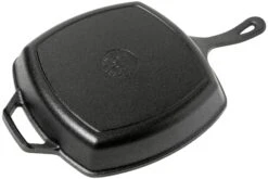 Lodge Grill Pan Poêle à Frire Carrée, Largeur Environ 26,5 Cm -Kai Soldes Boutique LG L 8SGP3 02 lodge