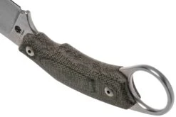 LionSteel H2 Drop Point CVG Green Canvas Micarta Couteau Fixe, Tommaso Rumici Design -Kai Soldes Boutique LI H2 CVG 04 lionsteel