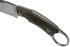 LionSteel H2 Drop Point CVG Green Canvas Micarta Couteau Fixe, Tommaso Rumici Design -Kai Soldes Boutique LI H2 CVG 05 lionsteel