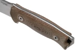 LionSteel M5 CPM 3V, Natural Canvas Micarta, Knivesandtools Exclusive Couteau De Survie -Kai Soldes Boutique LI M5 3V CVN 05 lionsteel kato exclusive