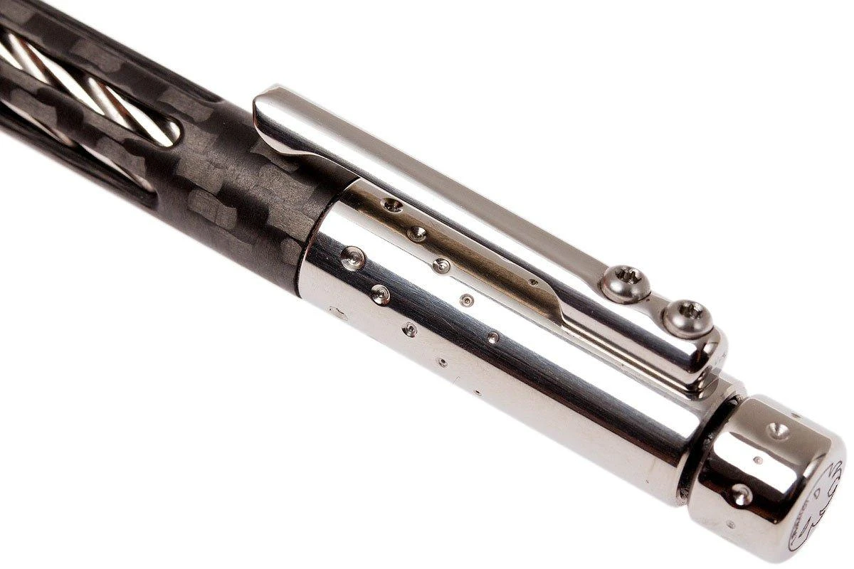 LionSteel Nyala Carbon Fiber Grey Shine Stylo NY-FC-GYS 4 LionSteel Nyala Carbon Fiber Grey Shine Stylo NY-FC-GYS – Image 2