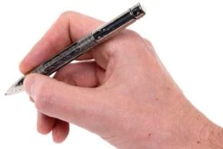 LionSteel Nyala Damascus Grey Shine Stylo NY-SDT-GYS -Kai Soldes Boutique LI NYSDT GYS 05 lionsteel nyala li nysdt gys 05