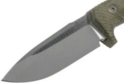 LionSteel T5-CVG Green Canvas Micarta Satin Couteau Fixe -Kai Soldes Boutique LI T5 CVG 03 lionsteel