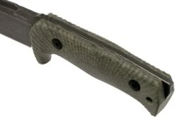 LionSteel T5B-CVG Green Canvas Micarta Black Couteau Fixe -Kai Soldes Boutique LI T5B CVG 05 lionsteel