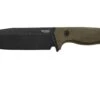 Lionsteel T6 Old Black, Green Canvas Micarta T6B-CVG Couteau Fixe -Kai Soldes Boutique LI T6B CVG 01 lionsteel