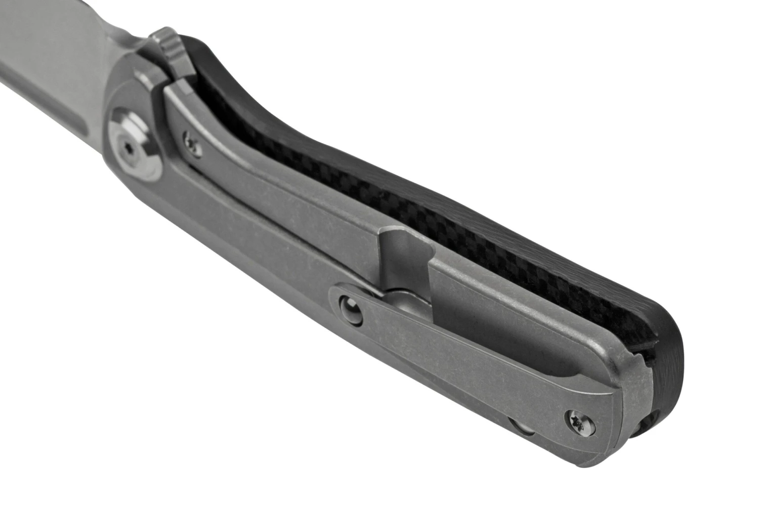 Liong Mah GSD V2 GSD2-HTCF Half Titanium Half Carbon Fiber, Couteau De Poche 6 Liong Mah GSD V2 GSD2-HTCF Half Titanium Half Carbon Fiber, Couteau De Poche – Image 4