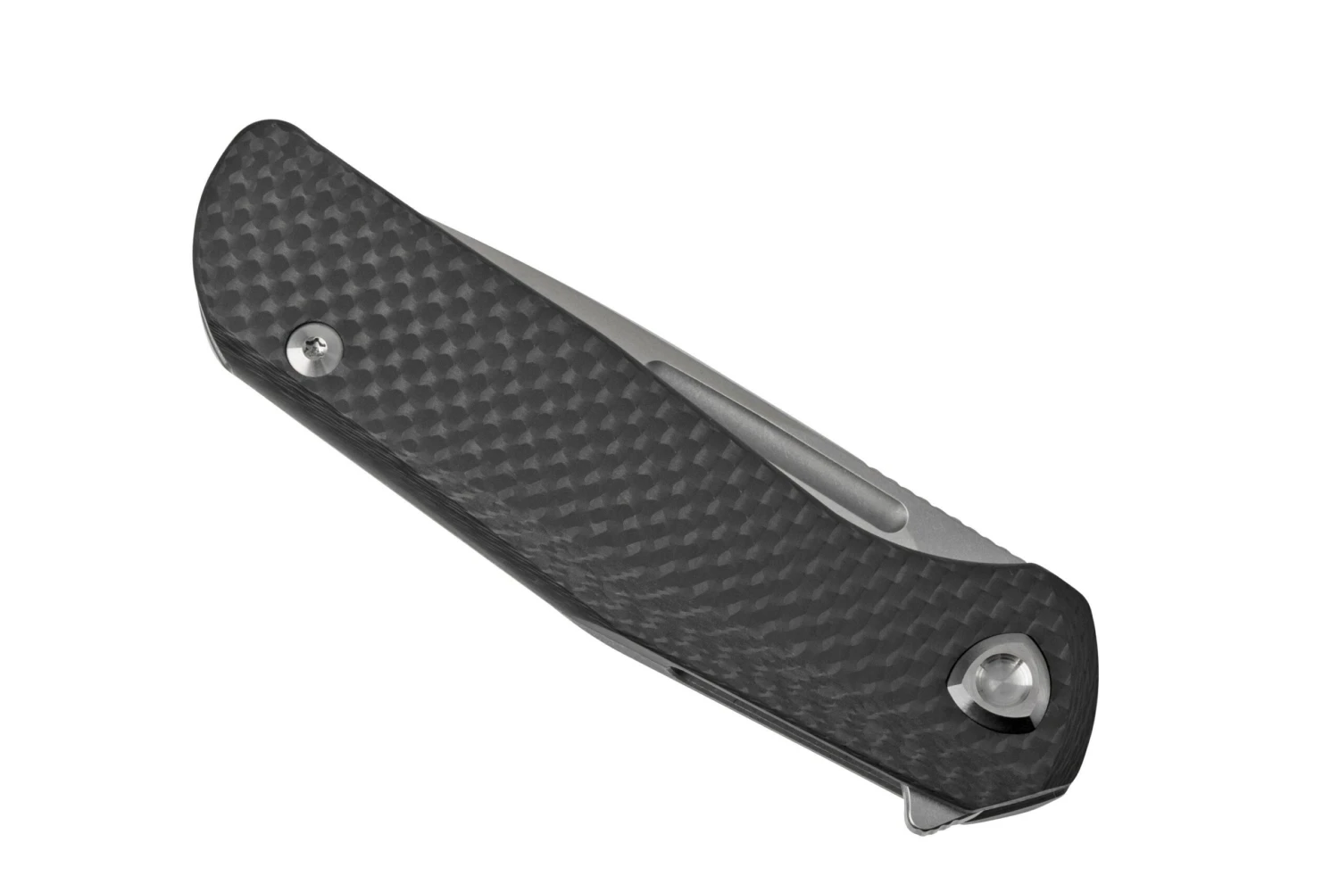 Liong Mah GSD V2 GSD2-HTCF Half Titanium Half Carbon Fiber, Couteau De Poche 8 Liong Mah GSD V2 GSD2-HTCF Half Titanium Half Carbon Fiber, Couteau De Poche – Image 6
